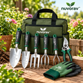 Nuvorav™ Garden Tool Set with Storage Bag, Garden Gloves & Pruning Shears, Stainless Steel Gardening Hand Tools for Digging, Planting, Soil Loosening and Pruning