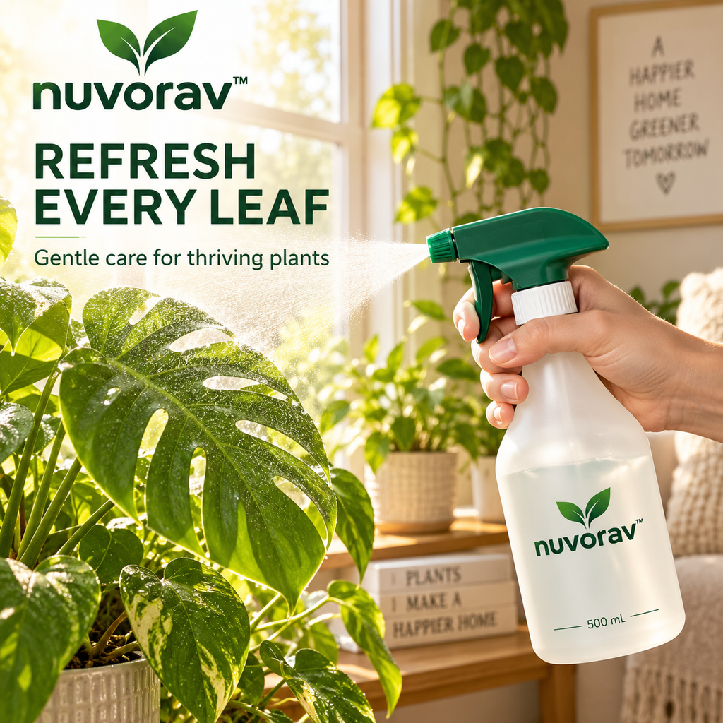Nuvorav™ Plant Mister Spray Bottle, Featuring Adjustable Spray Nozzle and 500mL Capacity for Plant Care