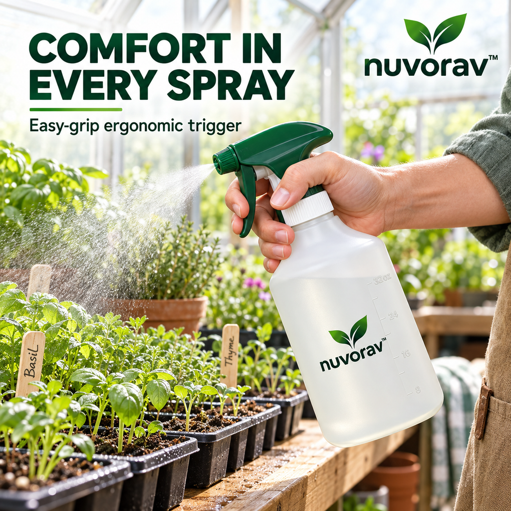 Nuvorav™ Plant Mister Spray Bottle, Featuring Adjustable Spray Nozzle and 500mL Capacity for Plant Care